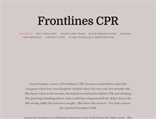 Tablet Screenshot of frontlinescpr.com